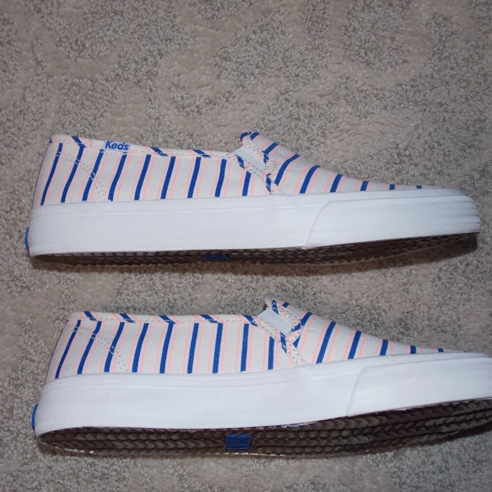 Keds Double Decker Canvas Stripe Slip On Size-6.5 - Picture 6 of 8